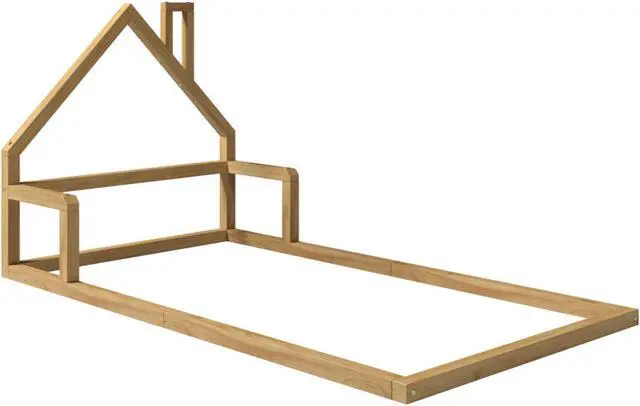 Alt view image 3 of 7 - P'kolino, Casita House Twin Floor Bed