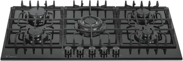 Alt view image 3 of 5 - Empava 36 in. Built-in Gas Cooktops 36GC27