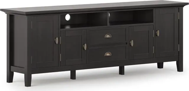 Main image of Redmond SOLID WOOD 72 inch TV Media Stand in Hickory Brown For TVs up to 80 inches