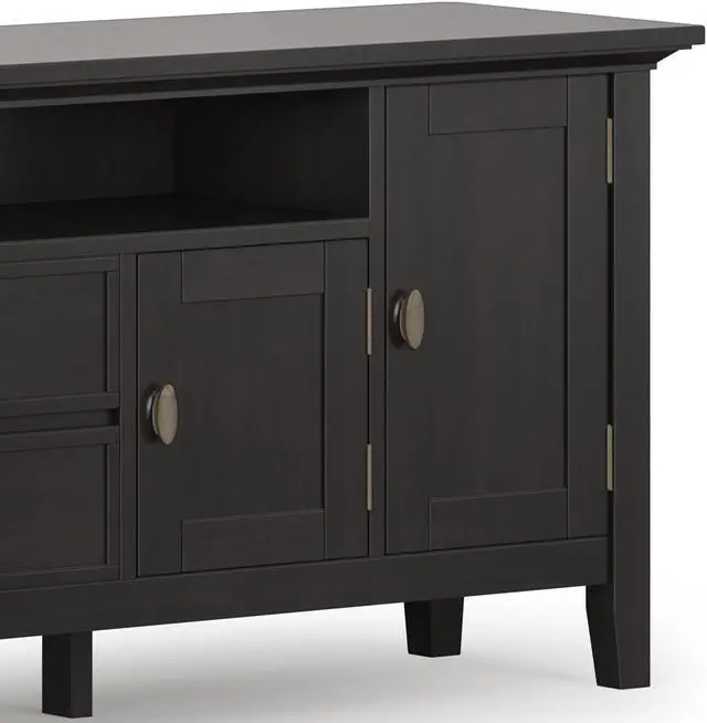 Alt view image 4 of 6 - Redmond SOLID WOOD 72 inch TV Media Stand in Hickory Brown For TVs up to 80 inches