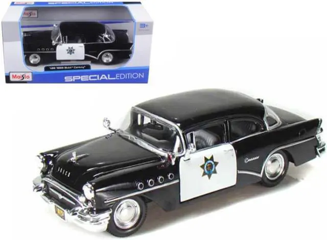 Alt view image 2 of 3 - Maisto Buick Century, California Highway Patrol (1:26), 1955, Model Car,, 1:24