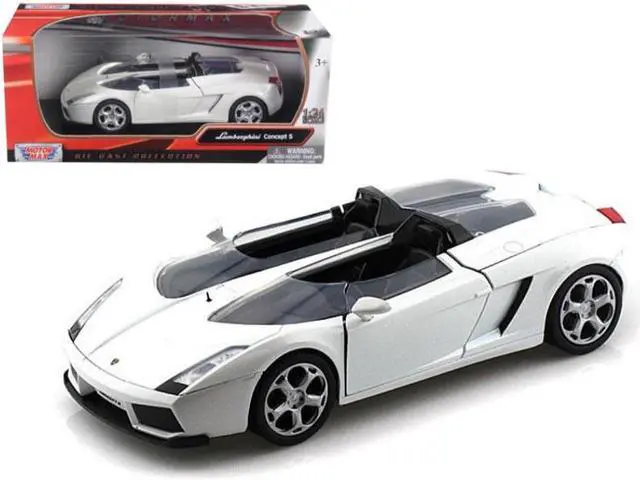Alt view image 3 of 9 - Motormax 73365w Lamborghini Concept S White 1-24 Diecast Car Model