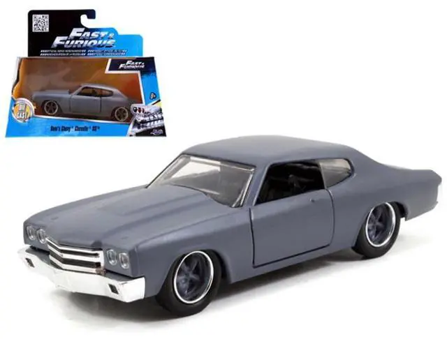 Alt view image 3 of 8 - Dom's Chevrolet Chevelle SS Primer Grey Fast & Furious" Movie 1:32 Diecast Model Car by Jada"