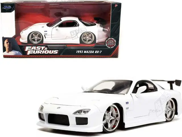 Alt view image 2 of 6 - 1993 Mazda RX-7 "HKS" White "Fast & Furious" Movie 1/24 Diecast Model Car by Jada