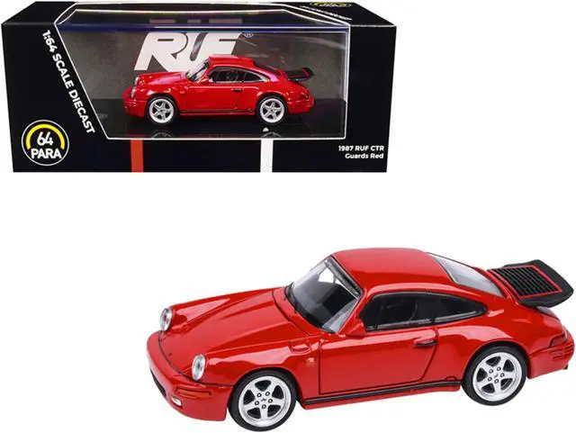 Alt view image 2 of 8 - 1987 RUF CTR Guards Red 1/64 Diecast Model Car by Paragon Models