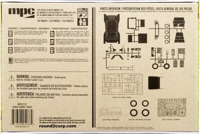 Alt view image 5 of 12 - Skill 2 Model Kit George Barris "T" Classic Dune Buggy 3-in-1 Kit 1/25 Scale Model by MPC
