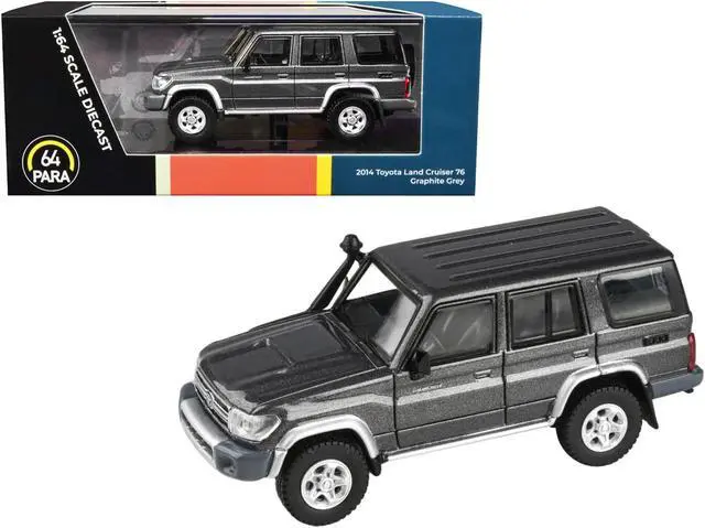 Alt view image 2 of 13 - 2014 Toyota Land Cruiser 76 Graphite Gray Metallic 1/64 Diecast Model Car by Paragon Models