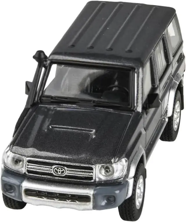 Alt view image 3 of 13 - 2014 Toyota Land Cruiser 76 Graphite Gray Metallic 1/64 Diecast Model Car by Paragon Models