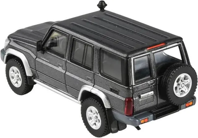 Alt view image 4 of 13 - 2014 Toyota Land Cruiser 76 Graphite Gray Metallic 1/64 Diecast Model Car by Paragon Models