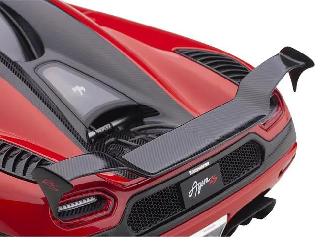 Alt view image 7 of 13 - Koenigsegg Agera RS Chili Red with Black Accents 1/18  Model Car by Autoart