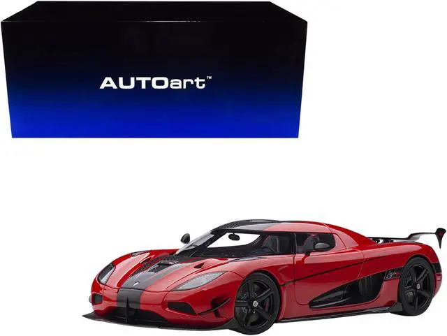 Alt view image 8 of 13 - Koenigsegg Agera RS Chili Red with Black Accents 1/18  Model Car by Autoart