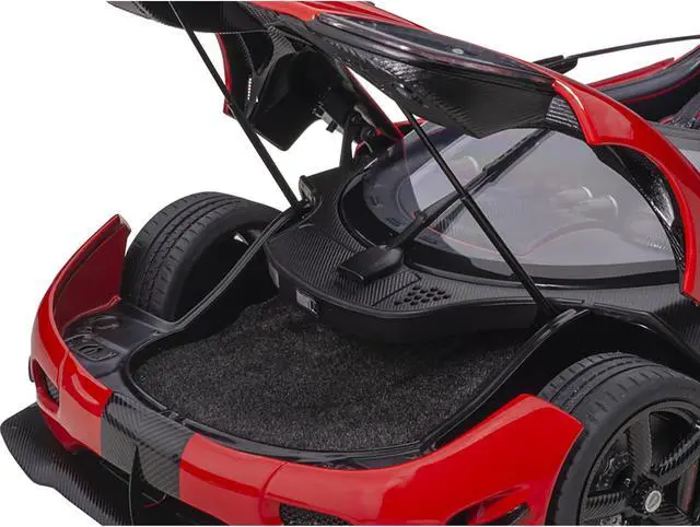 Alt view image 6 of 13 - Koenigsegg Agera RS Chili Red with Black Accents 1/18  Model Car by Autoart