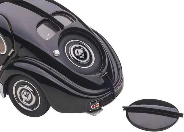 Alt view image 7 of 13 - 1938 Bugatti Type 57SC Atlantic with Disc Wheels Black 1/43 Diecast Model Car by Autoart