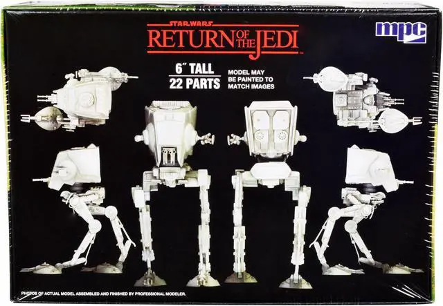 Alt view image 4 of 12 - Skill 2 Snap Model Kit AT-ST "Star Wars: Return of the Jedi" Movie Scale Model by MPC