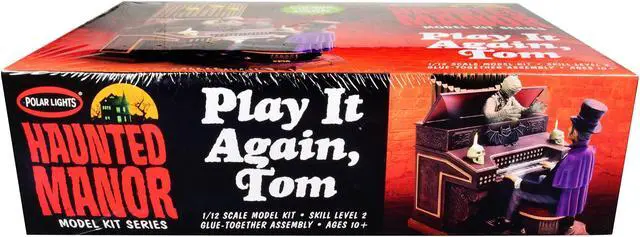 Alt view image 3 of 12 - Skill 2 Model Kit Haunted Manor "Play it Again Tom" Diorama Set 1/12 Scale Model by Polar Lights