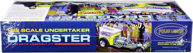 Alt view image 2 of 12 - Skill 2 Model Kit Undertaker Dragster by Carl Casper 1/25 Scale Model by Polar Lights