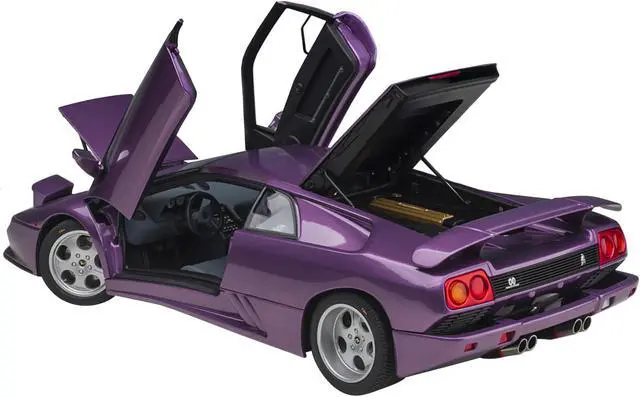 Alt view image 3 of 14 - Lamborghini Diablo SE30 Viola Purple Metallic 1/18 Model Car by Autoart