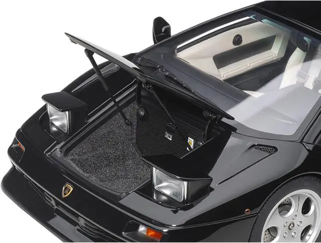 Alt view image 3 of 13 - Lamborghini Diablo SE30 Deep Black Metallic 1/18 Model Car by Autoart