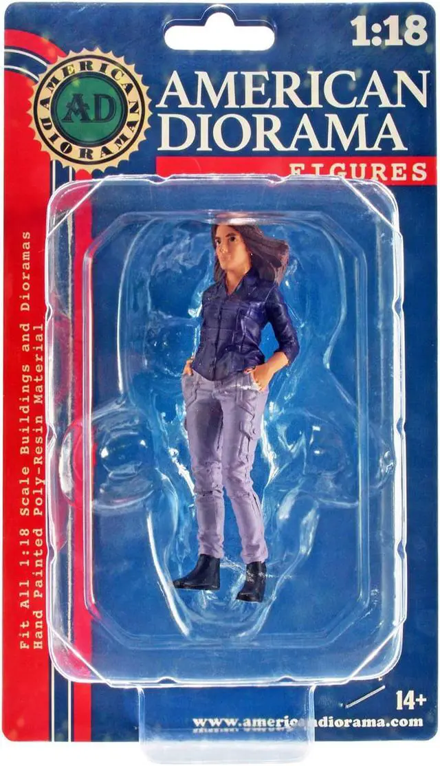 Alt view image 4 of 9 - "Car Meet 3" Figure 5 for 1/18 Scale Models by American Diorama