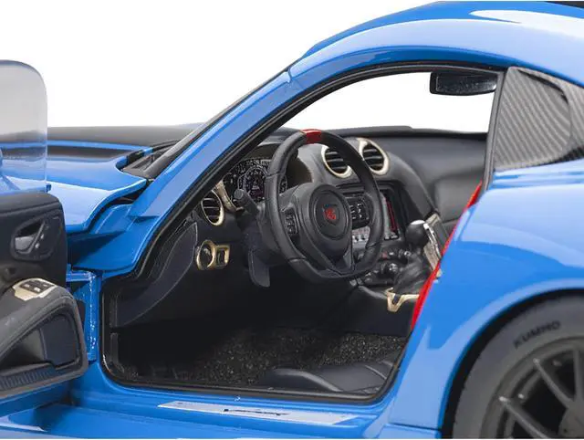 Alt view image 8 of 11 - 2017 Dodge Viper ACR Competition Blue with Black Stripes 1/18 Model Car by Autoart