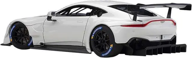 Alt view image 2 of 10 - 2018 Aston Martin Vantage GTE Le Mans PRO White with Carbon Accents 1/18 Model Car by Autoart