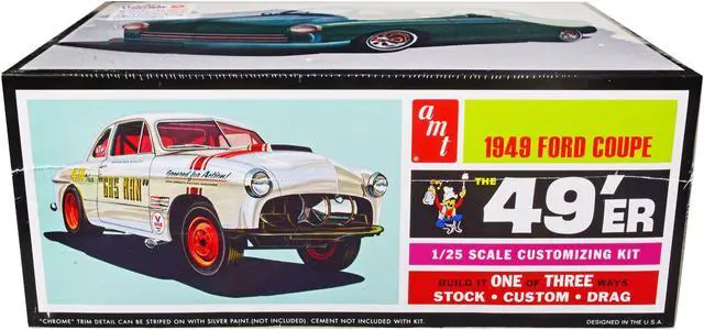 Main image of Skill 2 Model Kit 1949 Ford Coupe "The 49'er" 3-in-1 Kit 1/25 Scale Model by AMT