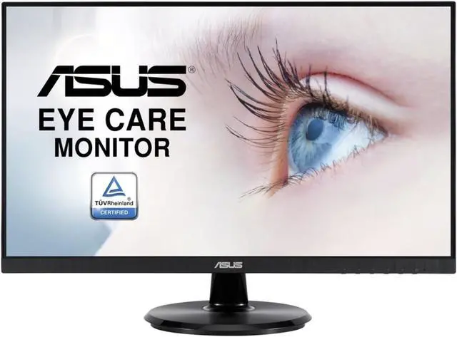 Alt view image 6 of 14 - ASUS VA24DQ 24" (23.8" Viewable) Monitor, 1080P Full HD, 75Hz, IPS, Adaptive-Sync/FreeSync, Eye Care, HDMI DisplayPort VGA, Frameless, VESA Wall Mountable
