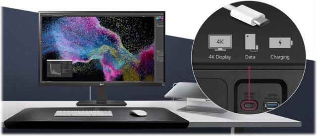Alt view image 15 of 20 - LG 27BK67U-B 27" 16:9 4K UHD 3840 x 2160 IPS Monitor with sRGB 99% and AMD FreeSync HDMI, DisplayPort, USB-C, Height Adjustable