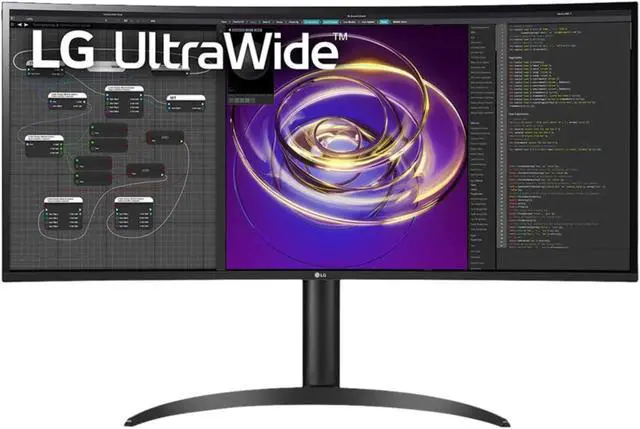 Alt view image 9 of 18 - LG Ultrawide 34BP85CN-B 34" UW-QHD Curved Screen Edge LED Gaming LCD Monitor - 21:9 - Glossy Black, Black Hairline, Textured Black - 34" Class - In-plane Switching (IPS) Technology - 3440 x