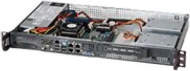 Alt view image 12 of 12 - BLACK 1U MINI SC505 CHASSIS W/