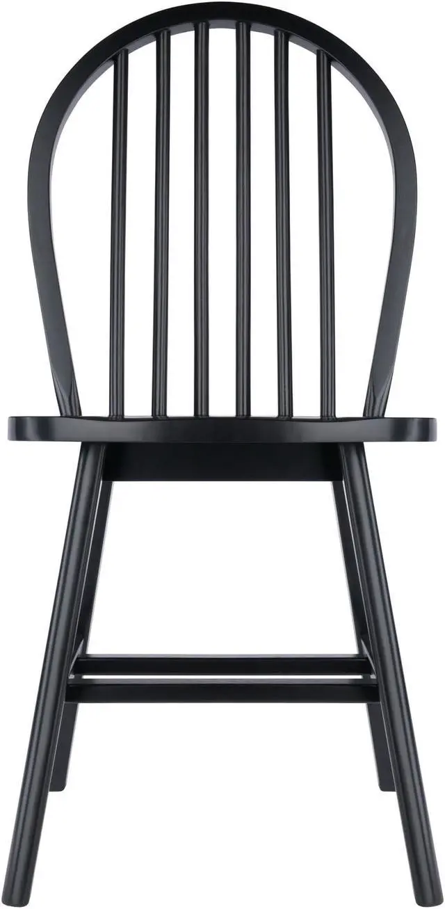 Alt view image 2 of 3 - Windsor 2-Pc Chair Set, Black