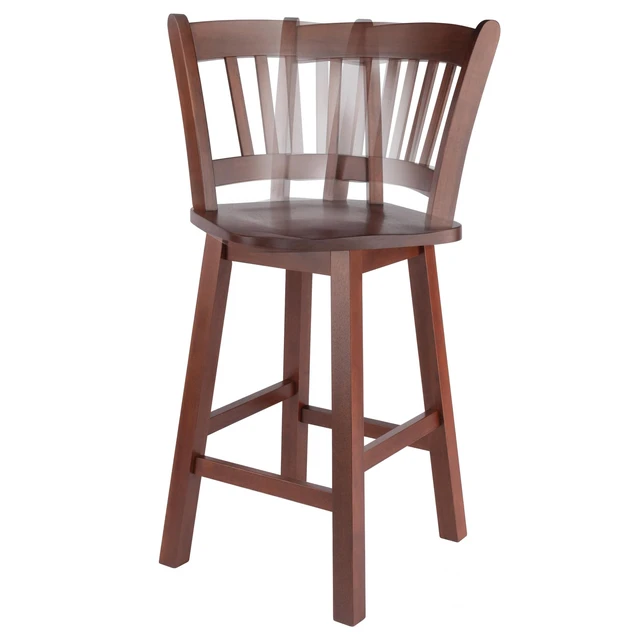 Alt view image 13 of 14 - Winsome Wood Fina Swivel Seat Counter Stool, Walnut