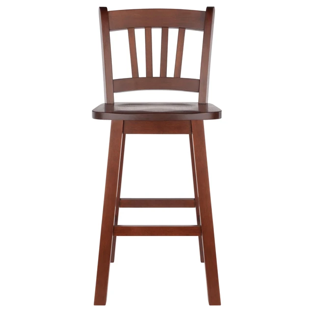 Alt view image 14 of 14 - Winsome Wood Fina Swivel Seat Counter Stool, Walnut