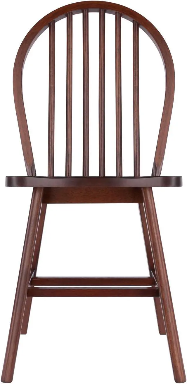 Alt view image 3 of 3 - Windsor 2-Pc Chair Set, Walnut