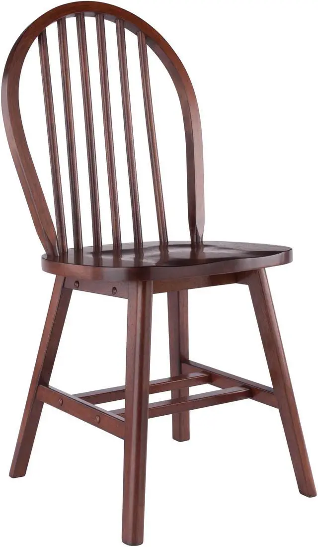 Alt view image 2 of 3 - Windsor 2-Pc Chair Set, Walnut