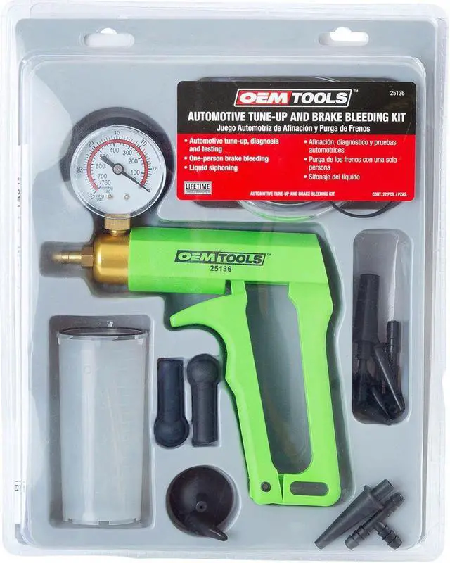 Alt view image 9 of 9 - OEM TOOLS 25136 OEM Tools 25136 One Man Brake Bleeder & Vacuum Pump Test Kit