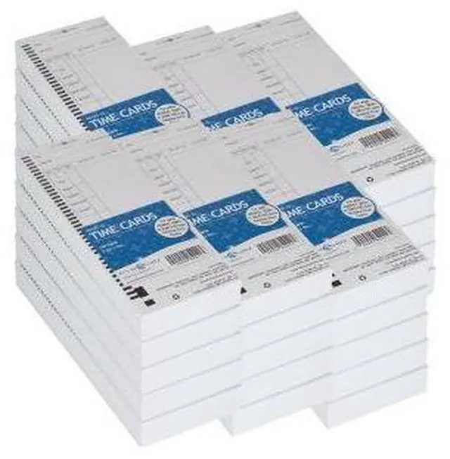 Main image of Pyramid Time Systems Attendance Cards for Time Clock models 4000/4000PRO/4000HD/4000PRO/5000/5000HD, 1000 per pack   44100-10MB