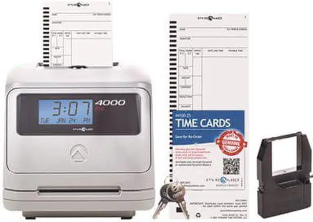 Alt view image 4 of 4 - Pyramid 4000 Auto Totaling Time Clock