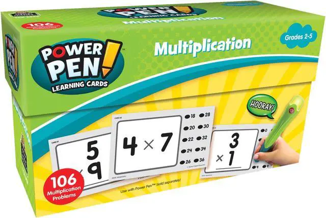 Main image of Teacher Created Resources Power Pen Learning Cards, Multiplication, Grades 2 to 5