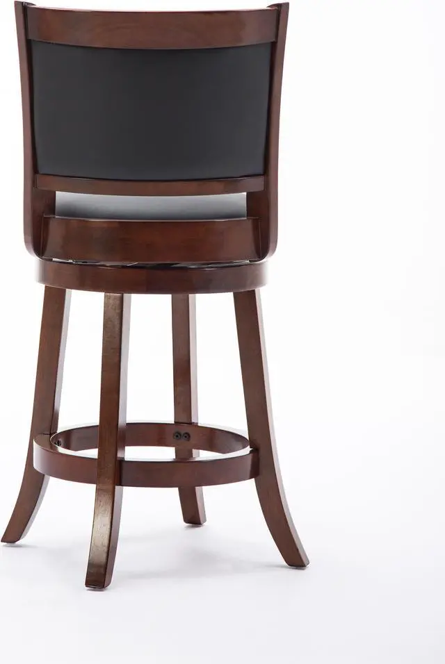 Alt view image 4 of 7 - Boraam 49824 Augusta Counter Height Swivel Stool, 24-Inch, Cherry