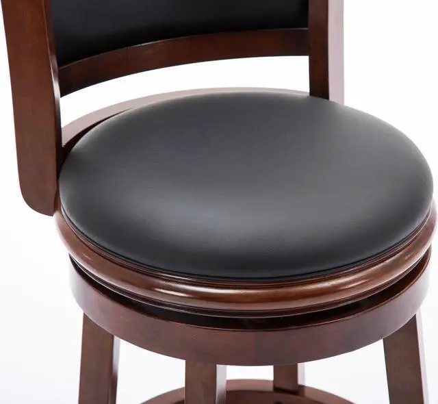 Alt view image 5 of 7 - Boraam 49824 Augusta Counter Height Swivel Stool, 24-Inch, Cherry