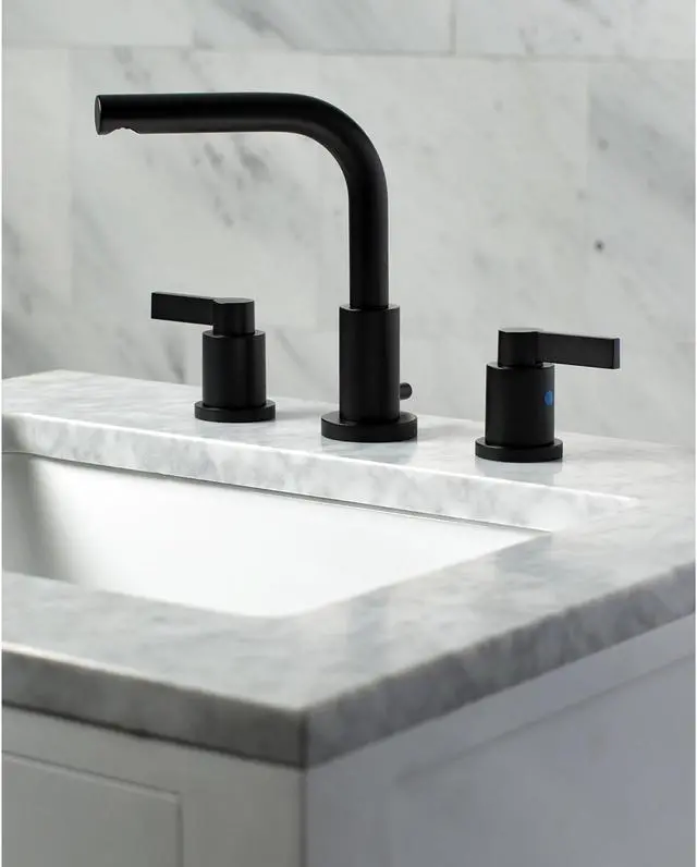 Alt view image 5 of 6 - Fauceture FSC8950NDL 8 in. Widespread Bathroom Faucet, Matte Black