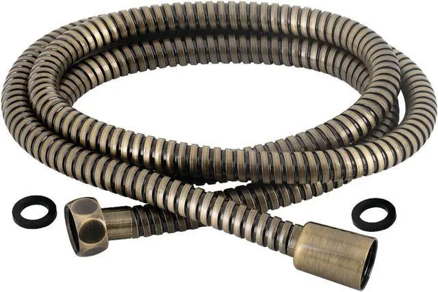 Alt view image 3 of 3 - KINGSTON BRASS ABT1030A3 ABT13A3 Vintage 59" Shower Hose, Antique Brass