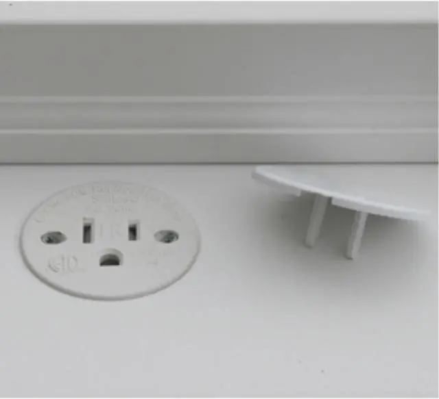 Alt view image 2 of 3 - Sillites Self Contained Receptacle - Tamper Resistant - Includes Cover Cap and Mounting Screws - White
