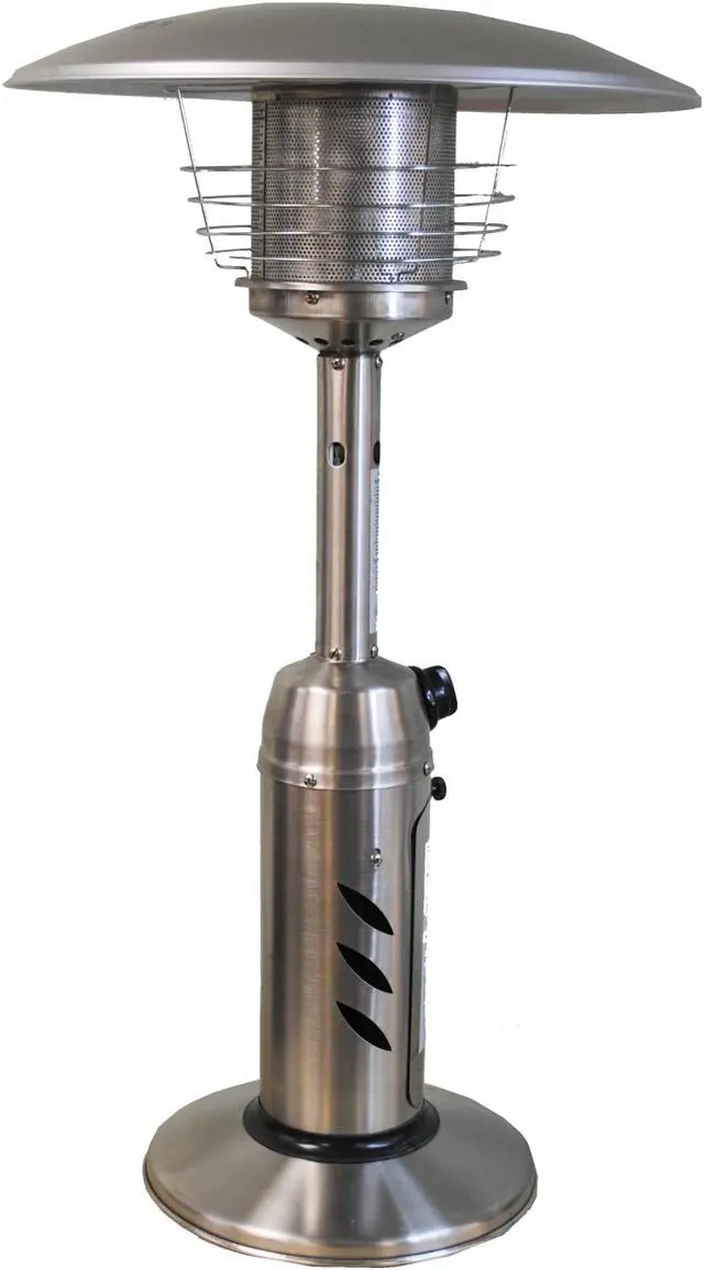 Main image of Round Tabletop Propane Patio Heater Finish: Stainless Steel