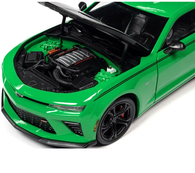 Alt view image 4 of 5 - Round 2 American Muscle 2017 Chevrolet Camaro SS 1LE (NICKEY) - Krypton Green 1/18 Scale Diecast - AMM1276