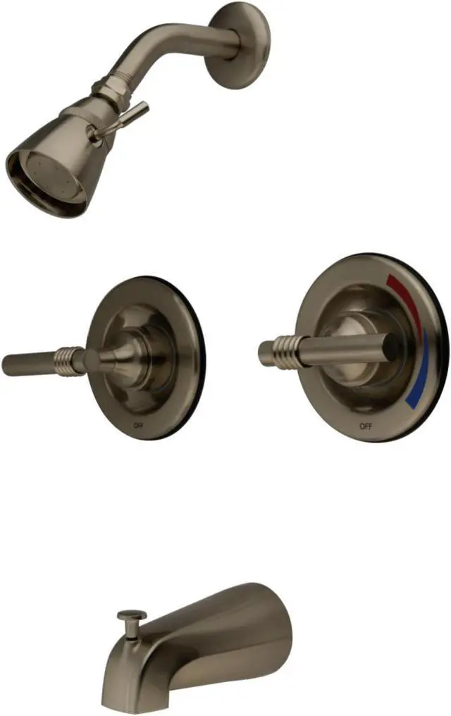 Alt view image 4 of 4 - Kingston Brass KB668ML Tub and Shower , Faucet, Satin Nickel