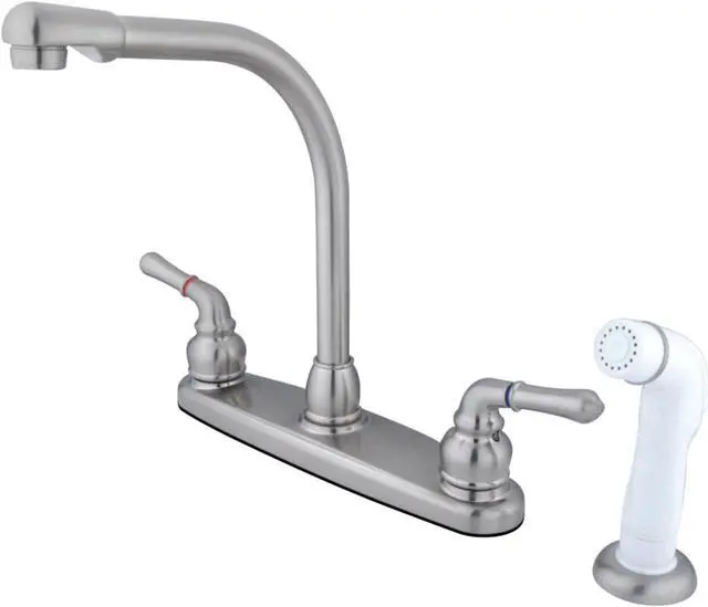 Alt view image 3 of 3 - 8 High Arch Kitchen Faucet With Sprayer