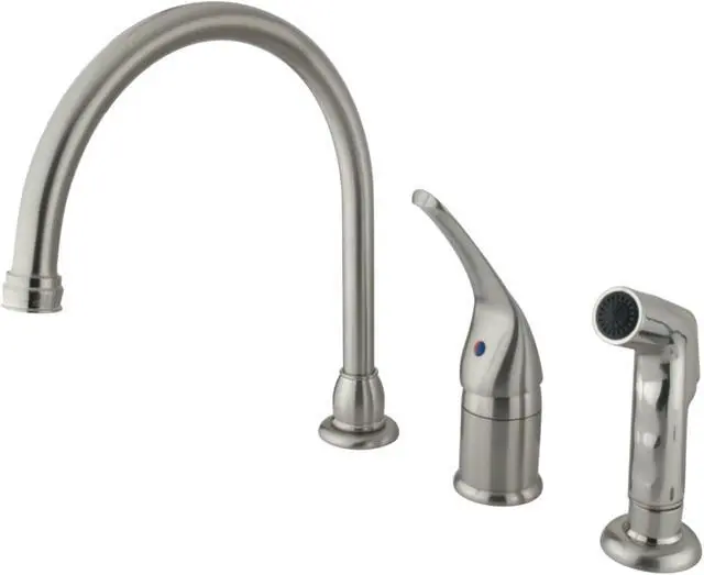 Alt view image 4 of 4 - Kingston Brass KB828 Kitchen , Faucet, Satin Nickel