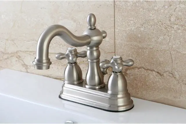Alt view image 7 of 7 - Two Handle 4 Centerset Lavatory Faucet with Retail Pop-up